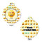 Emojis Round Pet Tag - Front & Back