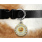 Emojis Round Pet Tag on Collar & Dog