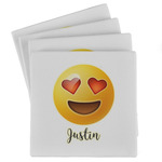 Emojis Absorbent Stone Coasters - Set of 4 (Personalized)