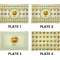 Emojis Set of Rectangular Appetizer / Dessert Plates (Approval)