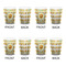 Emojis Shot Glass - White - Set of 4 - APPROVAL