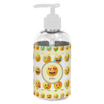 Emojis Plastic Soap / Lotion Dispenser (8 oz - Small - White) (Personalized)