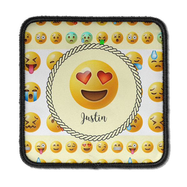 Custom Emojis Iron On Square Patch w/ Name or Text