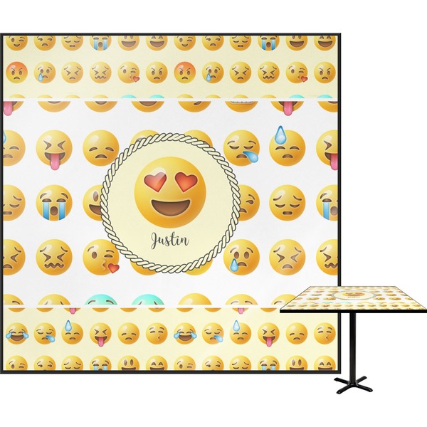 Custom Emojis Square Table Top (Personalized)