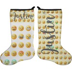 Emojis Holiday Stocking - Double-Sided - Neoprene (Personalized)