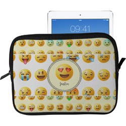Emojis Tablet Case / Sleeve - Large (Personalized)