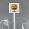 Emojis White Plastic Stir Stick - Square - Main