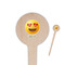 Emojis Wooden 4" Food Pick - Round - Closeup