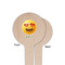 Emojis Wooden 4" Food Pick - Round - Single Sided - Front & Back