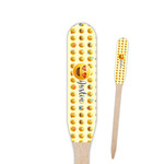 Emojis Paddle Wooden Food Picks - Single Sided (Personalized)