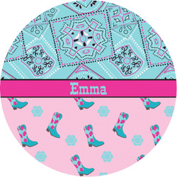 Cowgirl Multipurpose Round Labels - 1" (Personalized)