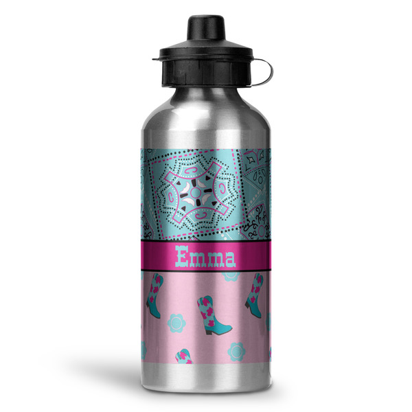 Custom Cowgirl Water Bottles - 20 oz - Aluminum (Personalized)