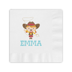 Cowgirl Coined Cocktail Napkins (Personalized)