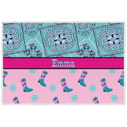 Cowgirl Laminated Placemat w/ Name or Text