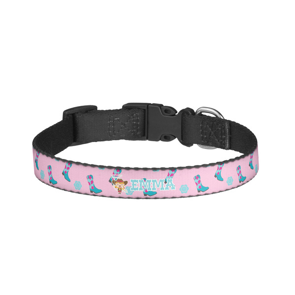 Custom Cowgirl Dog Collar - Large (Personalized)