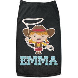 Cowgirl Black Pet Shirt (Personalized)