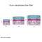 Cowgirl Drum Lampshades - Sizing Chart