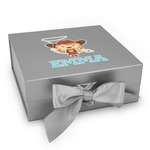 Cowgirl Gift Box with Magnetic Lid - Silver (Personalized)