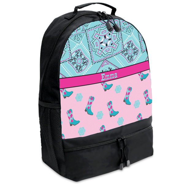 Custom Cowgirl Backpacks - Black (Personalized)