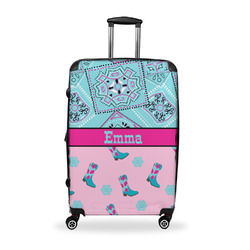 Cowgirl Suitcase - 28" Large - Checked w/ Name or Text
