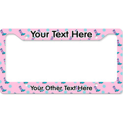 Cowgirl License Plate Frame - Style B (Personalized)