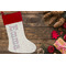 Cowgirl Linen Stocking w/Red Cuff - Flat Lay (LIFESTYLE)