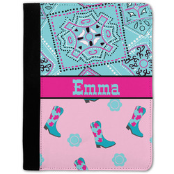 Cowgirl Notebook Padfolio - Medium w/ Name or Text