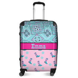 Cowgirl Suitcase - 24" Medium - Checked (Personalized)