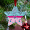 Cowgirl Metal Star Ornament - Lifestyle