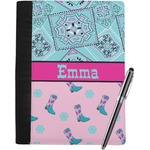 Cowgirl Notebook Padfolio - Large w/ Name or Text