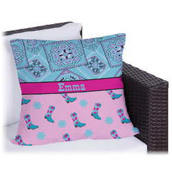 Cowgirl Outdoor Pillow (Personalized)