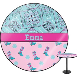 Cowgirl Round Table - 30" (Personalized)