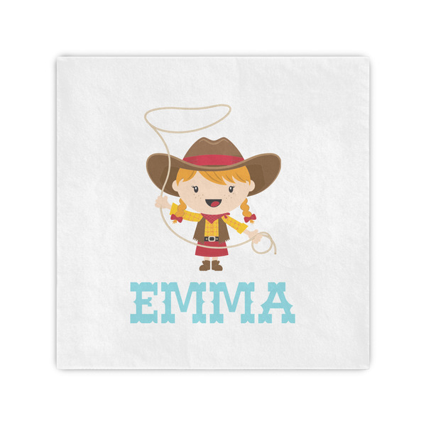 Custom Cowgirl Cocktail Napkins (Personalized)