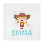 Cowgirl Decorative Paper Napkins (Personalized)