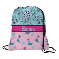 Cowgirl Drawstring Backpack - Medium (Personalized)