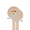 Cowgirl Wooden 6" Stir Stick - Round - Single Sided - Front & Back