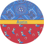 Cowboy Multipurpose Round Labels - 1" (Personalized)