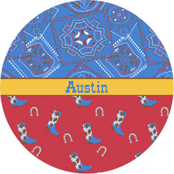 Cowboy Multipurpose Round Labels - 1" (Personalized)