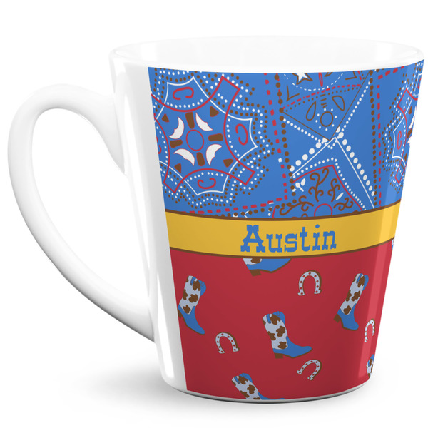 Custom Cowboy 12 Oz Latte Mug (Personalized)