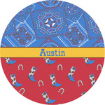 Cowboy Multipurpose Round Labels - 2" (Personalized)