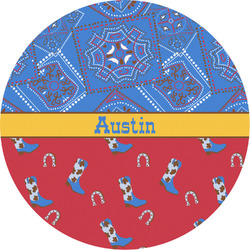 Cowboy Multipurpose Round Labels - 2" (Personalized)