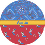 Cowboy Multipurpose Round Labels - 3" (Personalized)