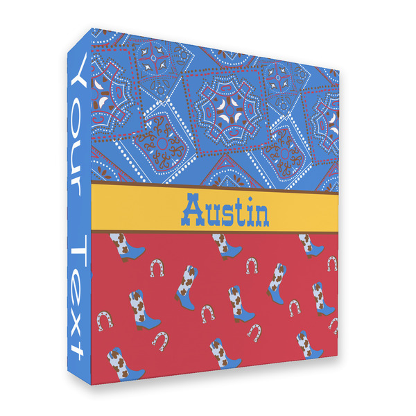 Custom Cowboy 3 Ring Binder - Full Wrap - 2" (Personalized)