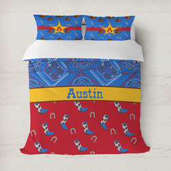 Cowboy Duvet Cover Set - Full / Queen (Personalized)