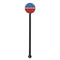 Cowboy Black Plastic 5.5" Stir Stick - Round - Single Stick