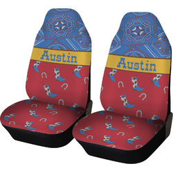 Cowboy Car Seat Covers (Set of Two) (Personalized)