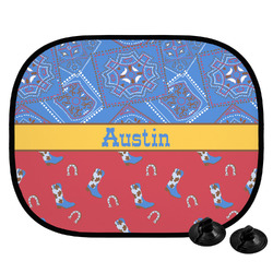 Cowboy Car Side Window Sun Shade (Personalized)