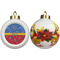 Cowboy Ceramic Christmas Ornament - Poinsettias (APPROVAL)