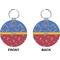 Cowboy Circle Keychain (Front + Back)