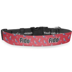 Cowboy Deluxe Dog Collar - Medium (11.5" to 17.5") (Personalized)